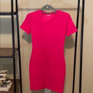 Kittenish - hot pink body con dress
